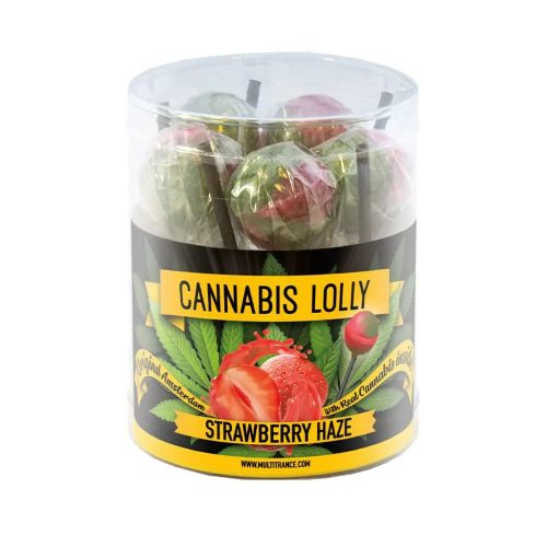 Cannabis Lolly Strawberry Haze kannabisz nyalóka | 10 db