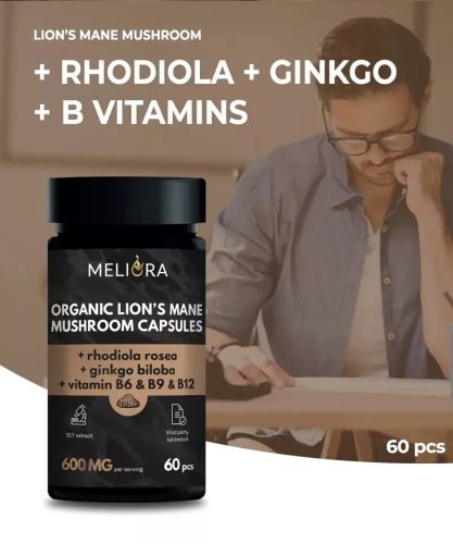 Meliora Lion's mane | Komplex süngomba kapszula  | 60 db