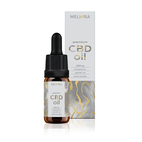 Meliora Teljes Spektrumú 25% CBD olaj | 2500 mg | 10 ml