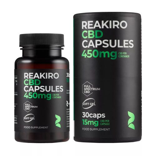 Reakiro CBD kapszula | 30 db | 450 mg