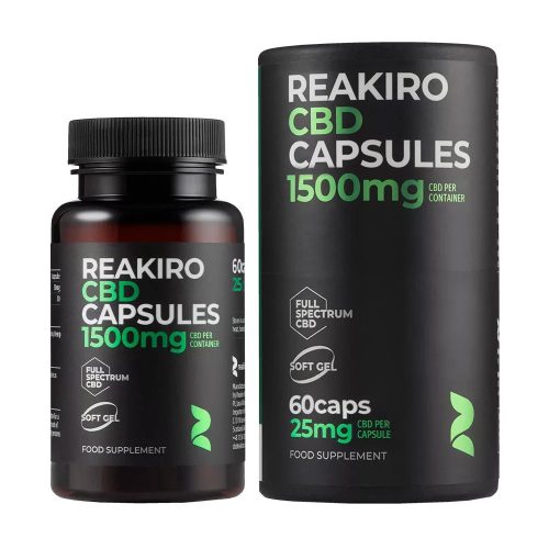 Reakiro CBD kapszula | 60 db | 1500 mg