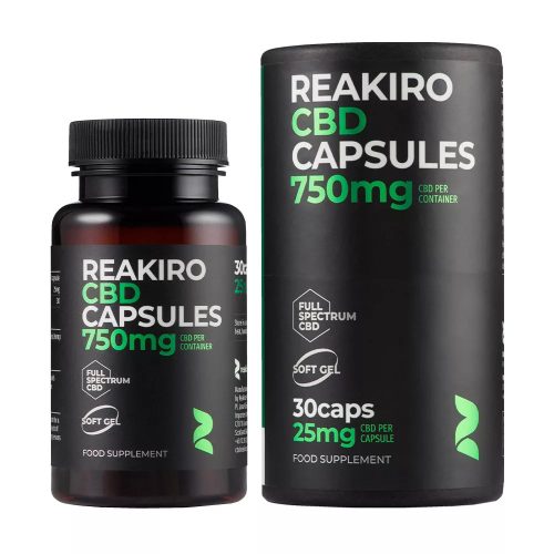 Reakiro CBD kapszula | 30 db | 750 mg