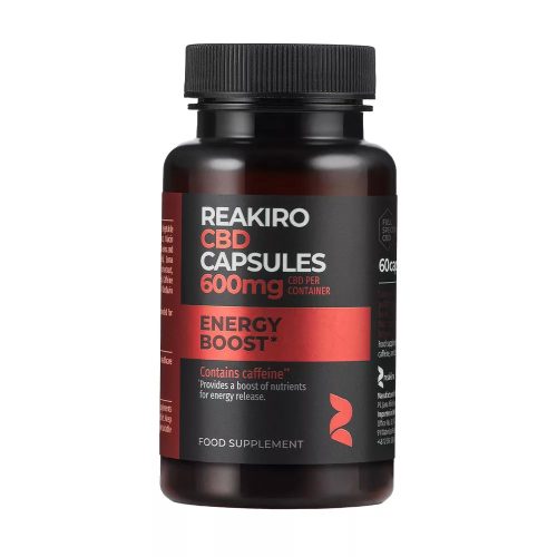 Reakiro Energy Boost CBD kapszula | 60 db | 600 mg