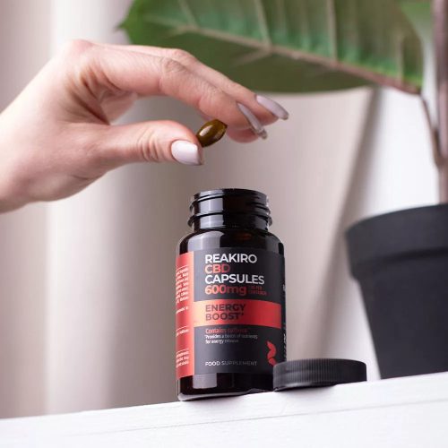 Reakiro Energy Boost CBD kapszula | 60 db | 600 mg