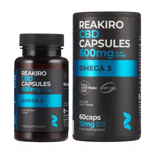 Reakiro Omega 3 CBD kapszula | 60 db | 600 mg
