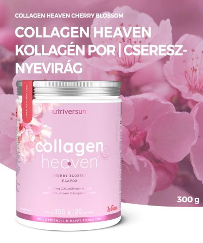 Nutriversum Collagen Heaven | Kollagén por | cseresznyevirág | 300 g