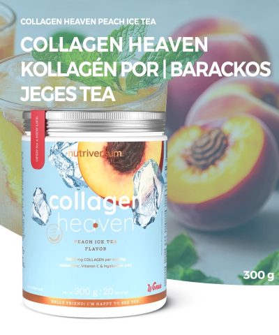   Nutriversum Collagen Heaven | Kollagén por | barackos jeges tea | 300 g