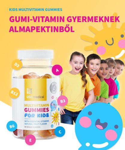 USA medical Multivitamin for Kids gumivitamin gyerekeknek | 60 db